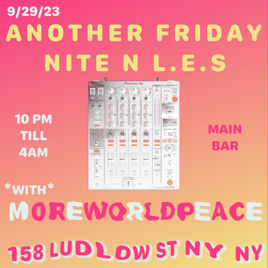 DJING TONIGNT IN #NYC
10-4AM / @PianosNYC 
FREE 4 GUYZ TILL 11PM