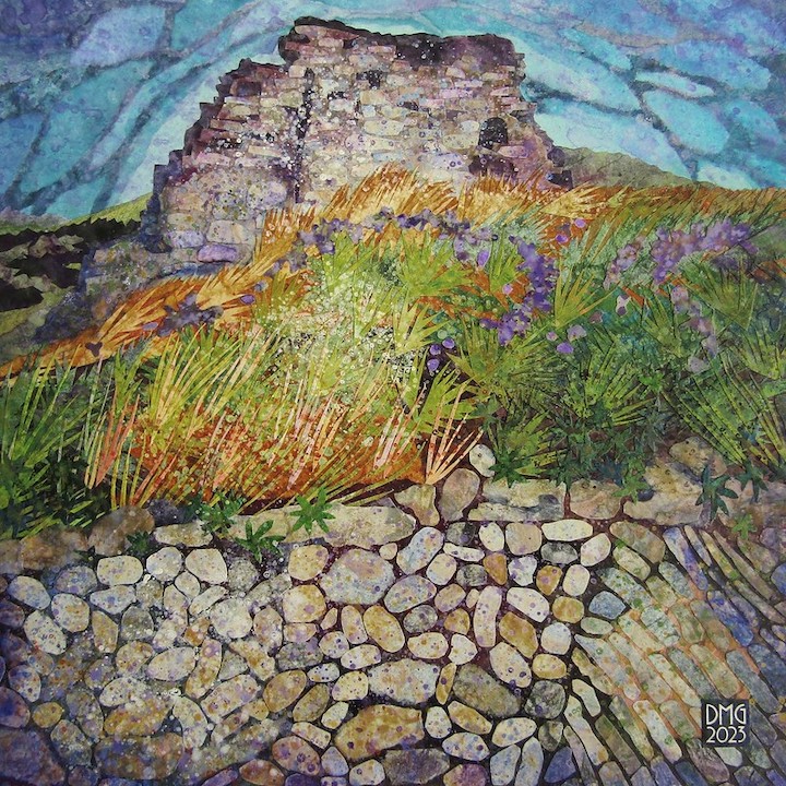 danielagallery's tweet photo. Ruins II. Corfe Castle, 2023. A collage of painted paper on canvas board. 20x20cm.
#danielamariagargiulo #handcutcollage #drawingwithscissors https://t.co/UKC7AKwnax