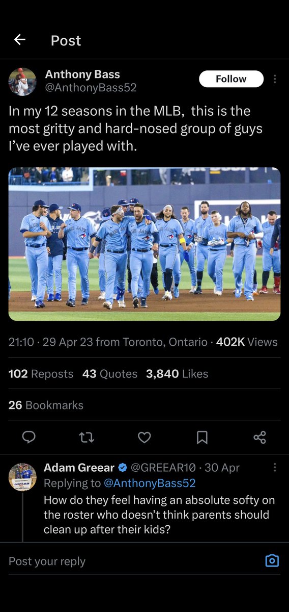 Fitzy240's tweet photo. When you have a bad breakup, sometimes you'd like to pretend it never happened... 👀😂 @BlueJays #BlueJays #MLB @baseballisdead_ https://t.co/zELnPDgbMY