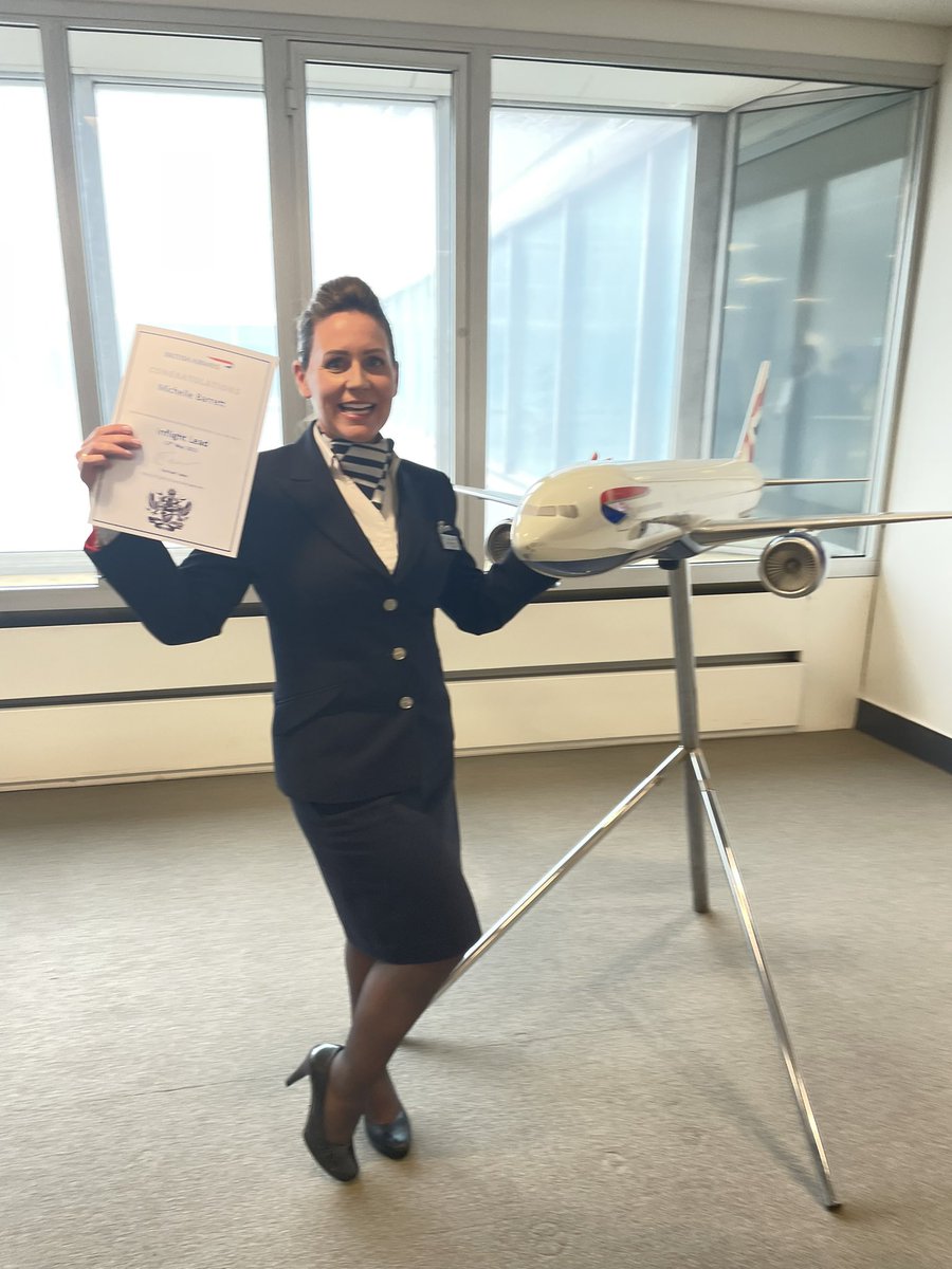michelle_cb's tweet photo. Couldn’t let the day pass without marking MY last day in The BA JM uniform. It served us well for the last 19 yrs (albeit you felt every holiday indulgence 🙈) ‘almost’ half my life in this uniform (not 42 yet!) Def, time for a change, bring on uniform no.3! @Barrett01Robert https://t.co/6XlBdRTgth