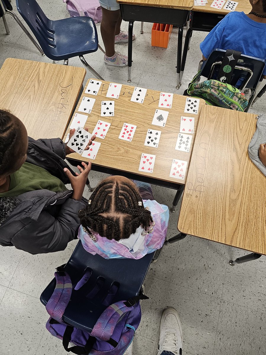 emb0889's tweet photo. We are playing "I Spy" where the students have to find the missing addends when giving the solution. I spy with my little eyes 👀 two numbers that make 15......
#ncssbethebest @MsRBattle @Heather_Hodge13 @DrPennyMosley https://t.co/cB4xE8NUr8