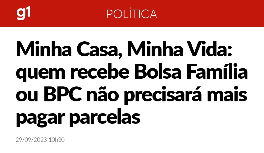 Este é um momento histórico para a luta por moradia no Brasil. Presidente <a href="/LulaOficial/">Lula</a> quitou as parcelas do Minha Casa, Minha Vida para quem recebe Bolsa Família ou BPC. Isso significa que milhões de brasileiros e brasileiras que têm contrato no Minha Casa, Minha Vida vão ser