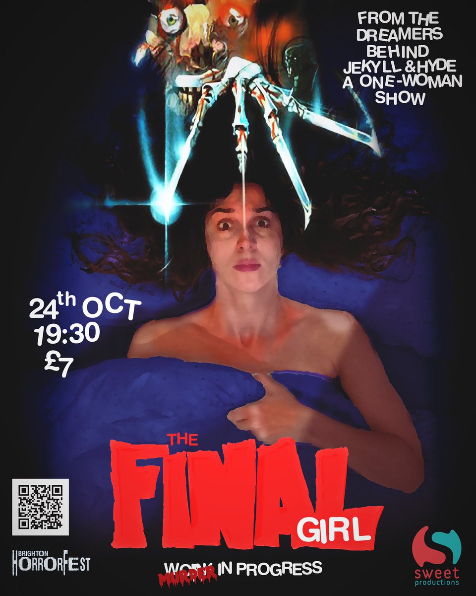 What’s your favourite scary movie? 🍿 
I’m performing The Final Girl as a Work In progress in Brighton on Tuesday 24th @thepoetsalesmokehouse as part of <a href="/btnhorrorfest/">🎃 Brighton Horrorfest 🎃</a>!!! I bloody love all things horror and I look forward to sharing my love of slasher films with you!