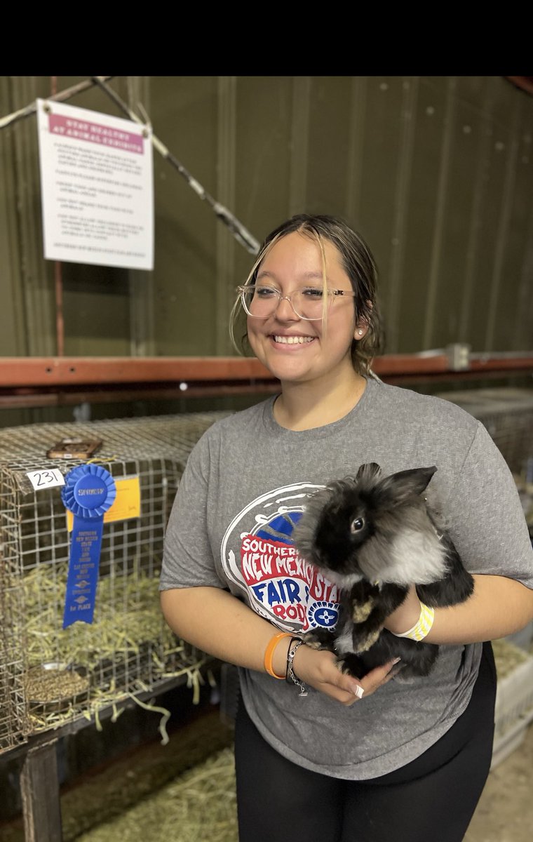 Proud ag teacher! Congratulations Brianna Hernandez and your show rabbit    
#fearthefalcon #dedication #farmlife #teamsisd