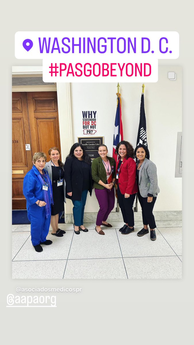 Muchas gracias to Sra Milagros Gavilan with ⁦@RepJenniffer⁩ for discussing how Asociados Médicos/PA-C’s can increase access to #healthcare in Puerto Rico 🇵🇷 #LAS2023 #PAsGoBeyond ⁦@AAPAorg⁩