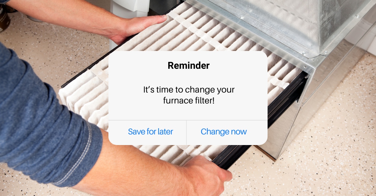 Reminder: it’s time to change your furnace filter! Transition into fall with fresh air and start the new month off right.