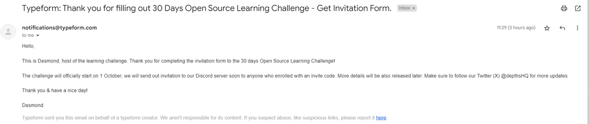 LearnDailyCode's tweet image. Hi @depthsHQ I got this email. Does it mean I am in?