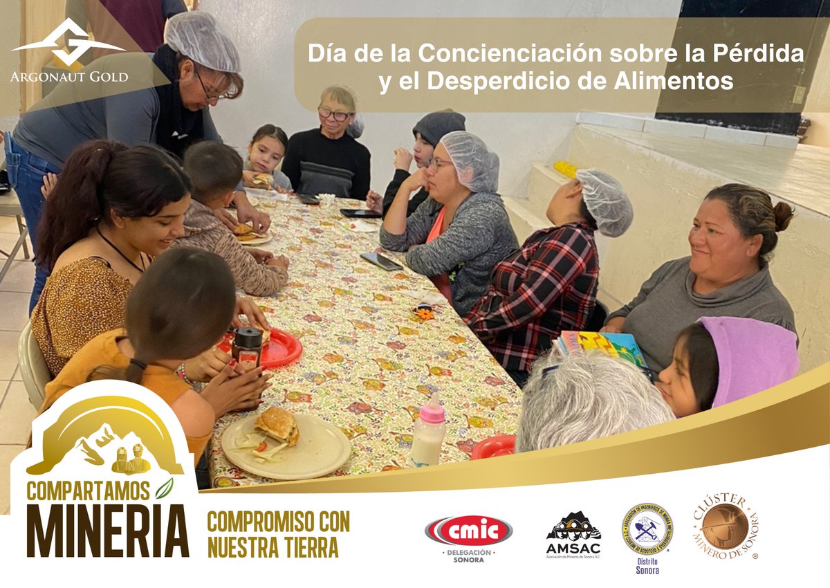 HeliostarMexico's tweet image. Nuestro modelo de desarrollo social Argonauta nos lleva a trabajar en alianzas con instituciones como el Banco de Alimentos de Hermosillo #BAMX para capacitar a la comunidad con talleres como Comer Sano. 🥞✨

@Argonaut_Gold #HambreCero #CompartamosMinería #LaColorada