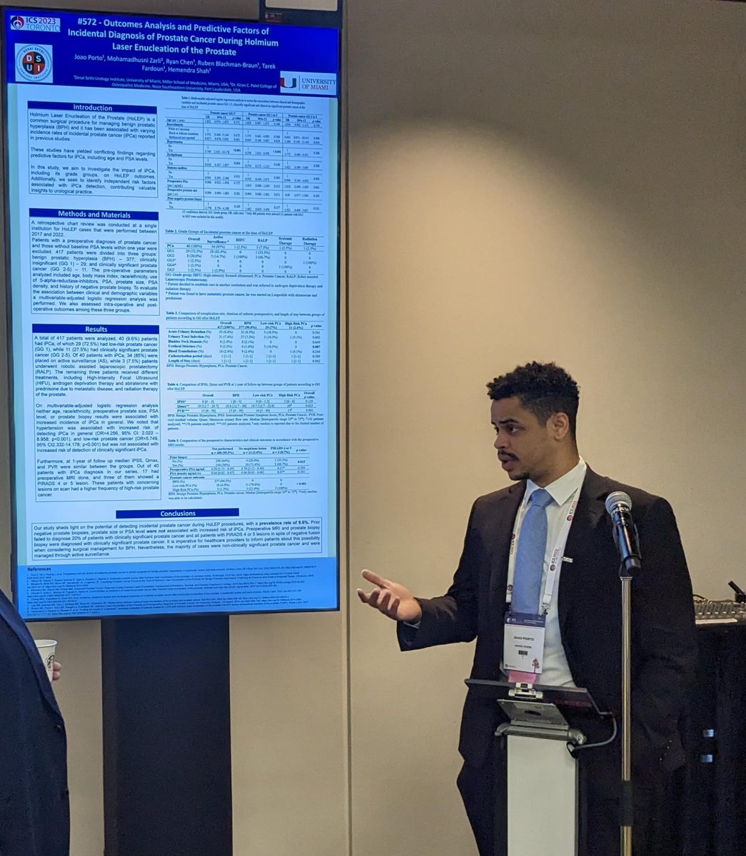 joaogsporto's tweet image. It was a great opportunity to participate in the #ICSMeeting in Toronto🇨🇦, presenting our studies of iPCa after HoLEP and our Systematic Review and Meta-analysis of TURP.
#ICS2023 @icsoffice
