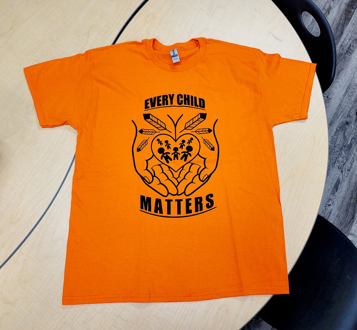 I work with some of the best people in <a href="/GEDSB/">Grand Erie District School Board</a>! Langton Public School all received these beautiful shirts as part of their Truth and Reconciliation action plan and they included me! They did a beautiful job on their assembly today and the sea of orange was powerful to see!