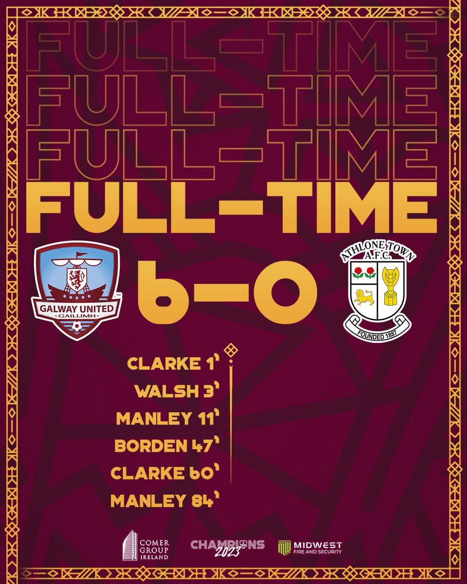 GalwayUnitedFC's tweet image. A huge win under the lights at Eamonn Deacy Park 🇱🇻

You know the drill next Saturday, we'll see you there ✊

GAL 6-0 ATH

#GALATH | #ItsATribalThing