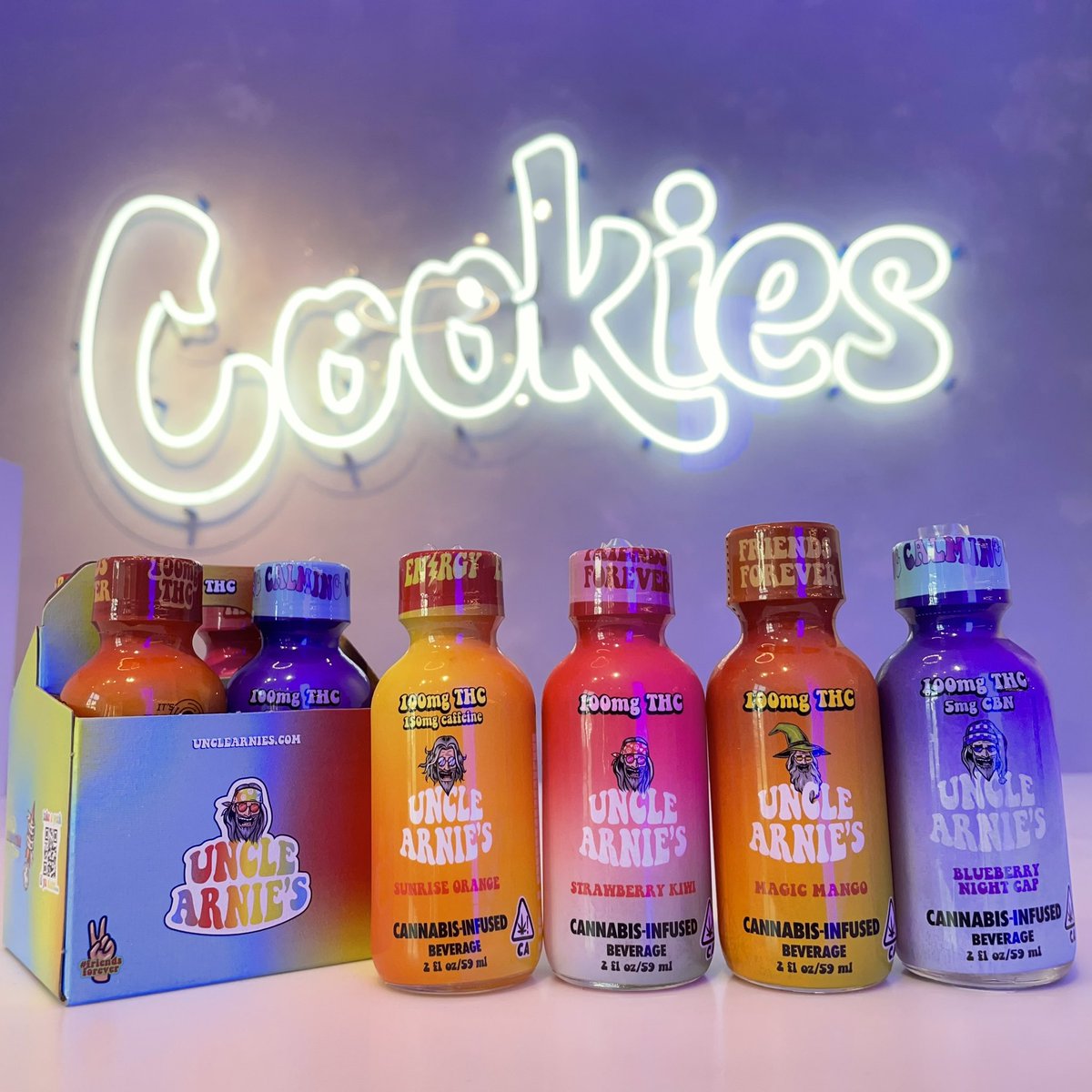maywoodscookies's tweet photo. Enhance your Day! ☀️⚡️🌙 #UncleArnies 100MG Shots, Wake up with Sunrise Orange + 150MG Caffeine, Chill with Strawberry Kiwi &amp; Magic Mango, &amp; Wind Down with Blueberry Night Cap + 5MG CBN 💤 #InfusedShots #InfusedDrinks #Edibles #EdibleShots #Energy #Chill #Sleep #CBN #Caffeine https://t.co/sEibVlEpgJ