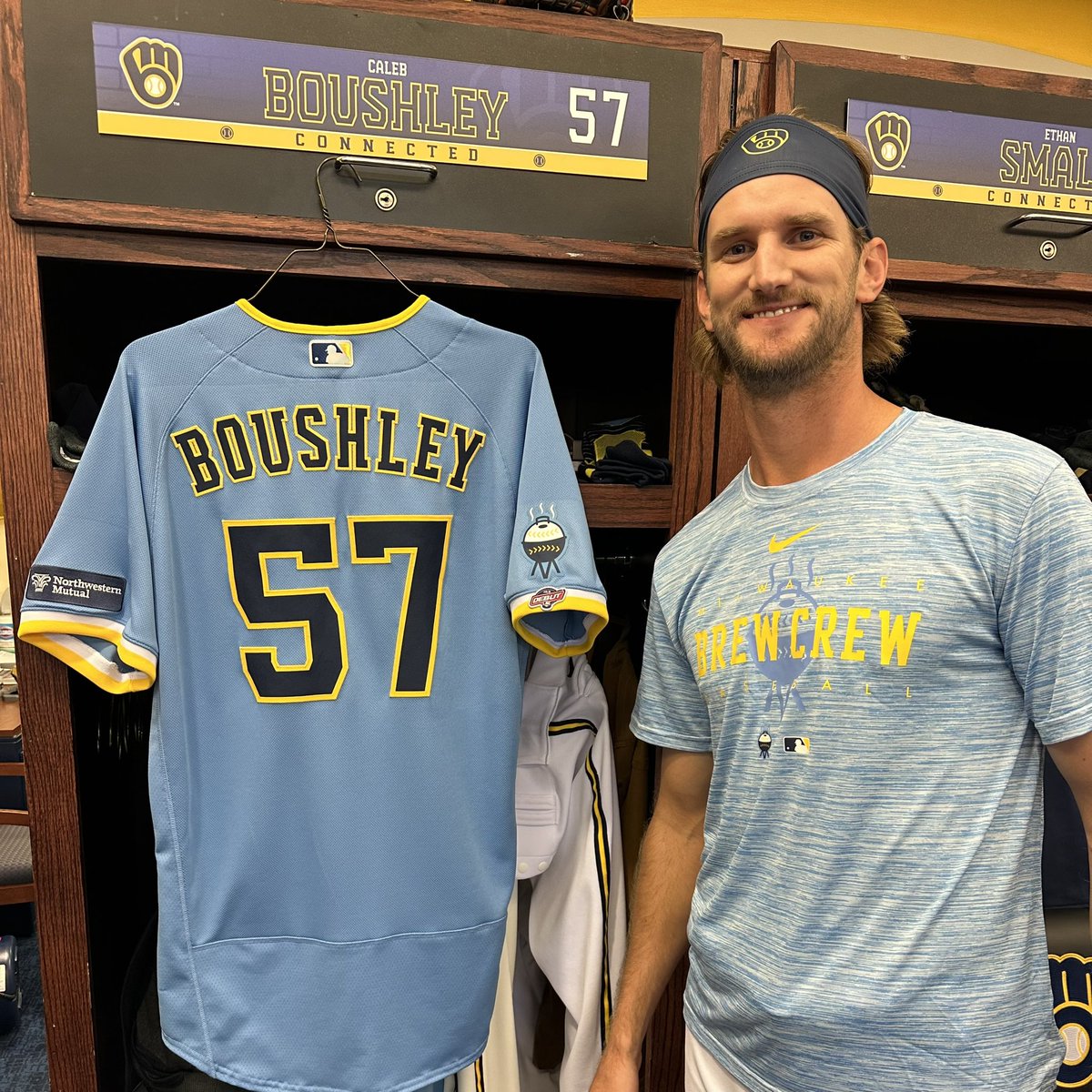 Brewers's tweet image. LHP Clayton Andrews recalled from Triple-A Nashville. 

RHP Caleb Boushley selected from Triple-A Nashville. Will be making his MLB debut (born in Neenah, WI).

LHP Ethan Small optioned to Triple-A Nashville. 

RHP Julio Teheran designated for assignment.