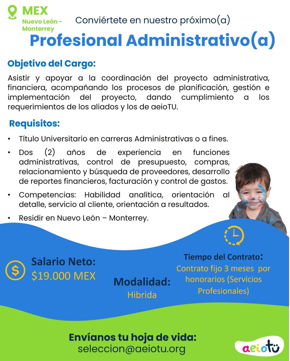 Amigos, les comparto unas ofertas laborales en <a href="/aeioTU/">aeioTU</a> #Monterrey #NuevoLeon por si alguien necesita una chamba padre.