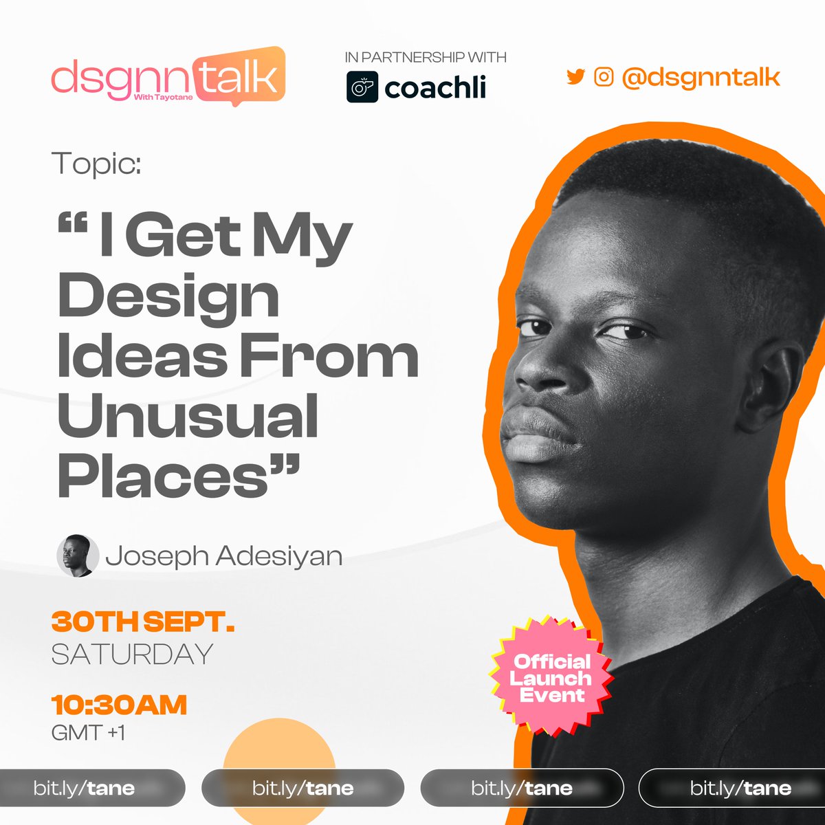 dsgnntalk's tweet photo. Joseph Adesiyan with the ability to breathe life into his designs, undoubtedly one of the best creative minds in Nigeria today.

Join @tayotane1 with Joseph, finding out how he gets his ideas from unusual places.

🗓️Tomorrow, Sept. 30th, 10:30AM. 

https://t.co/1q3QgYKvXM https://t.co/eSRmfBhki6