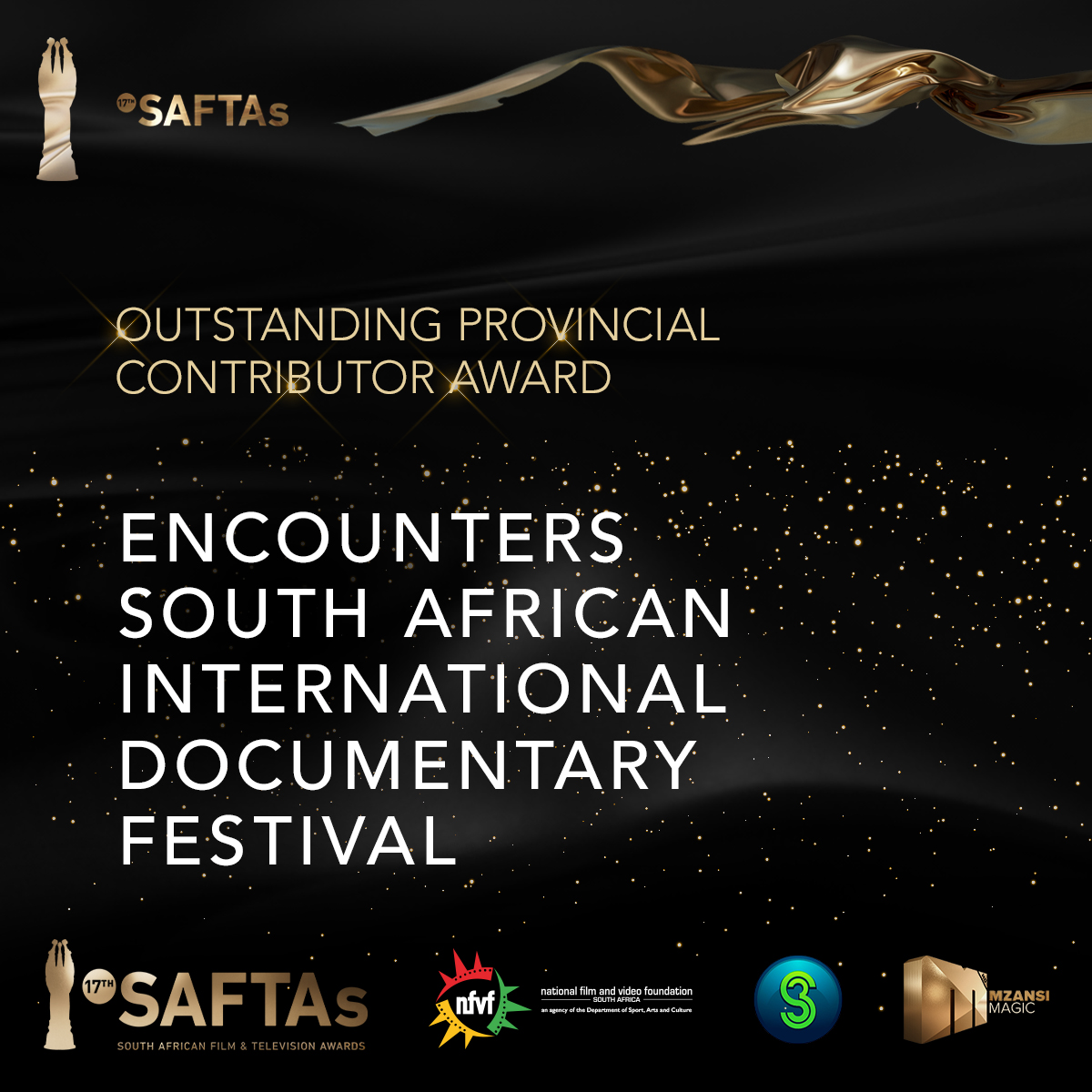 Congratulations  to Encounters South African International Documentary Festival for  winning the Outstanding Provincial Contributor Award!

#saftas