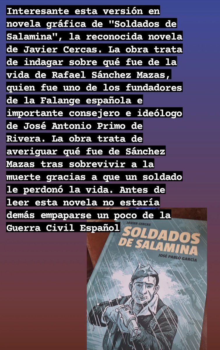 #Literatura #JavierCercas #Novelas #NovelasGráficas  #Escritores #Autores #Cómics #Historietas