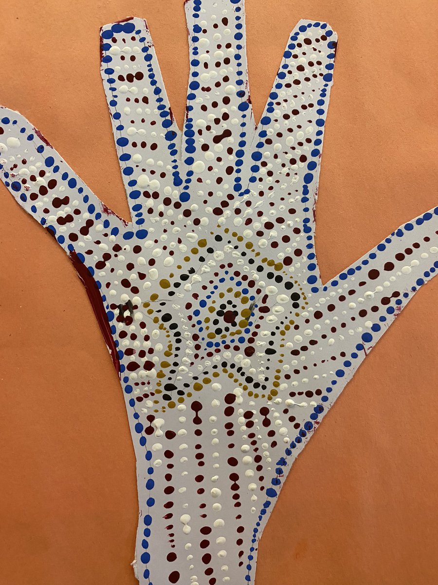 In honour of #TruthAndReconciliation we created some Métis inspired art #scdsb <a href="/SCDSB_Schools/">Simcoe County District School Board</a> <a href="/ForestHillPS/">Forest Hill Public School</a>