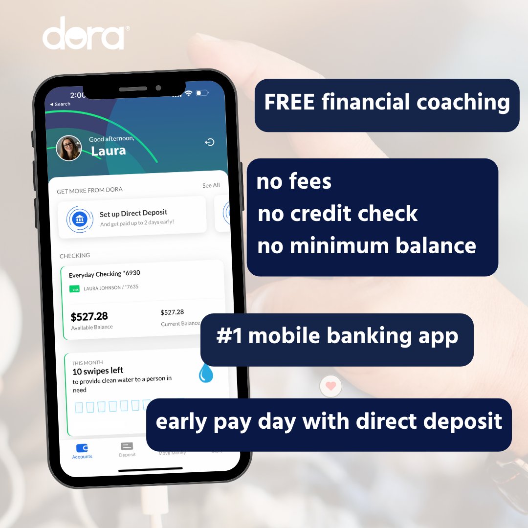 your money, your terms. mobile banking lets you take control like never before. 💵

insured by ncua

#dorafinancial #dorafi #mobilebanking #financialfreedom #nocredit  #financialwellness