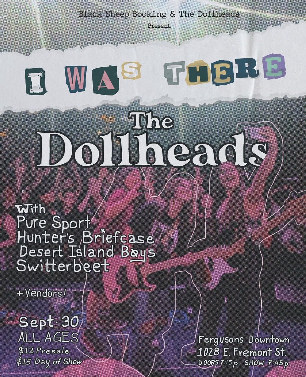 Twitter became X and we forgot we had one 🥴

Fergs tomorrow night with an insane lineup- tearing it up with the coolest kids in town.