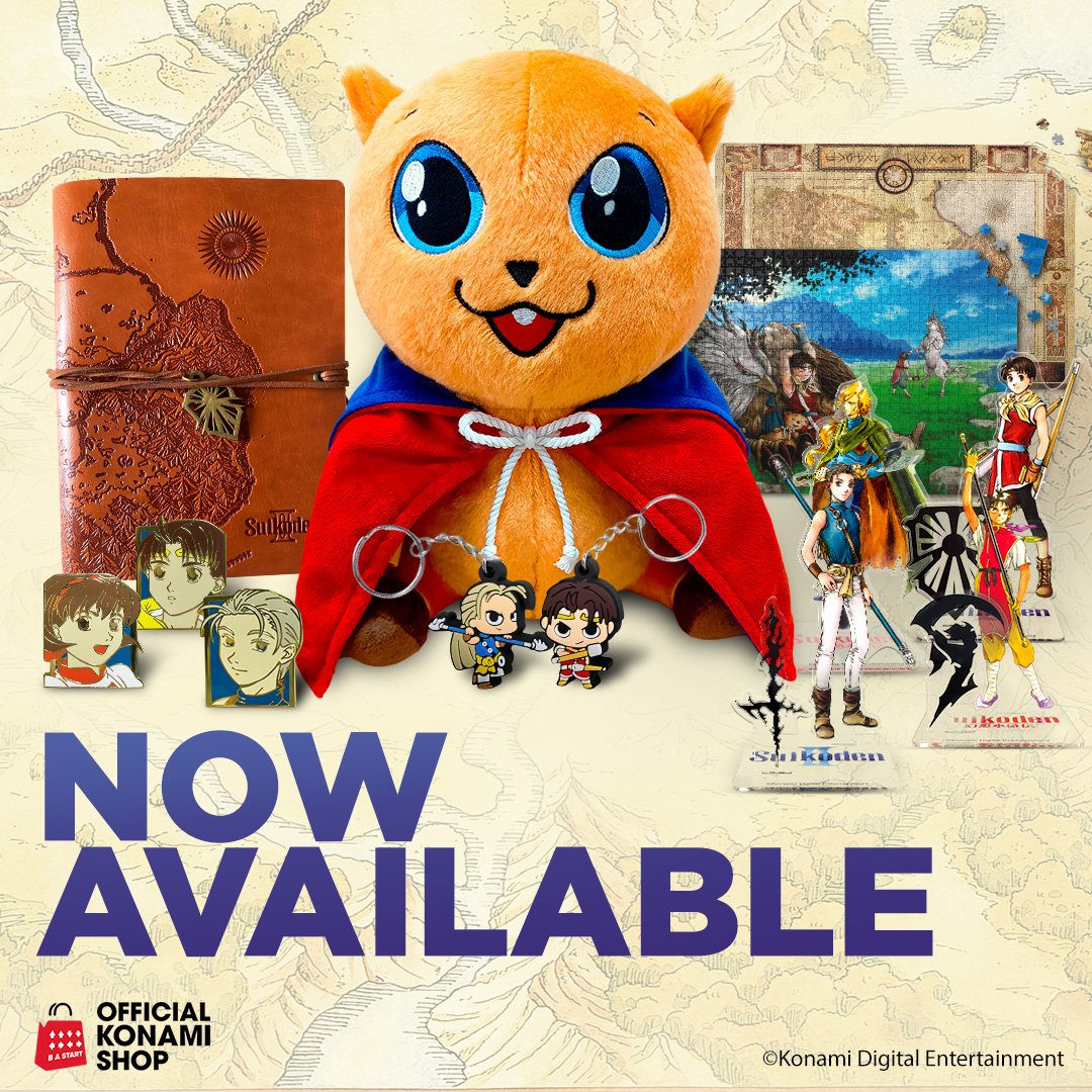 Suikoden merch available at Konami Shop bit.ly/2Xsko4t