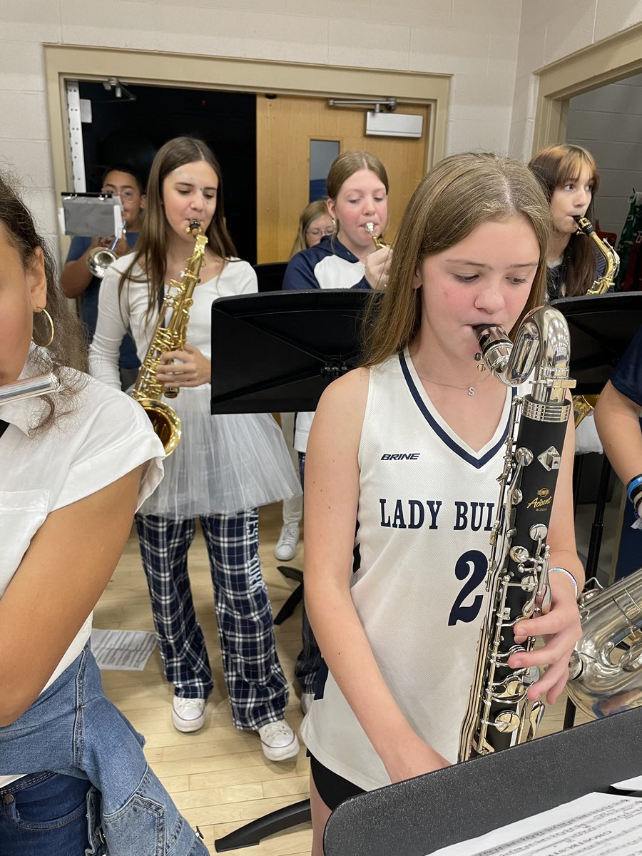 Picture of the band from our pep rally today