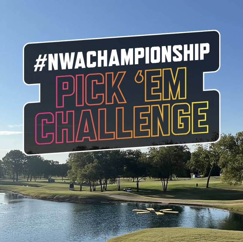 Play the #NWAChampionship Pick Em’ Challenge to try your hand at over $16,000 in prizes! Sign-up to play at ChoctawPickEm.com, or in-person at the Choctaw Club on hole 15.