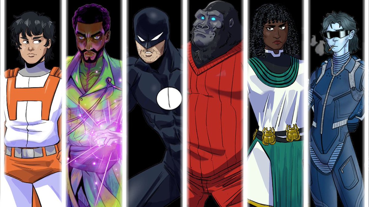 ComicsMeta's tweet image. For 8+ years now, @rumb1erumb1e and I have been planning out the World of Meta Comics. On our YouTube channel (link in bio) we'll be uploading stories written and narrated by Devin and myself for your enjoyment. Its finally time for you to meet our SOCIETY OF HEROES! 馃У馃У