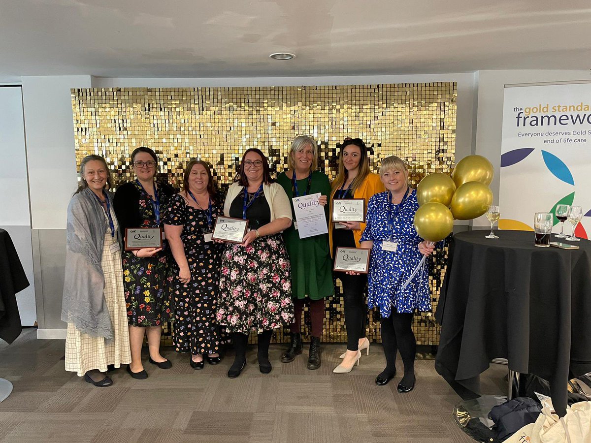 14StaciePUNC's tweet photo. To be part of such a wonderful movement to achieve the highest standard of care for those at the end of their lives is such a blessing. Iβm part of a wonderful team and wider network that has achieved accreditation and for that I am proud β€οΈ #GoldStandardsFramework @GSFCentre https://t.co/ALANW8raMZ