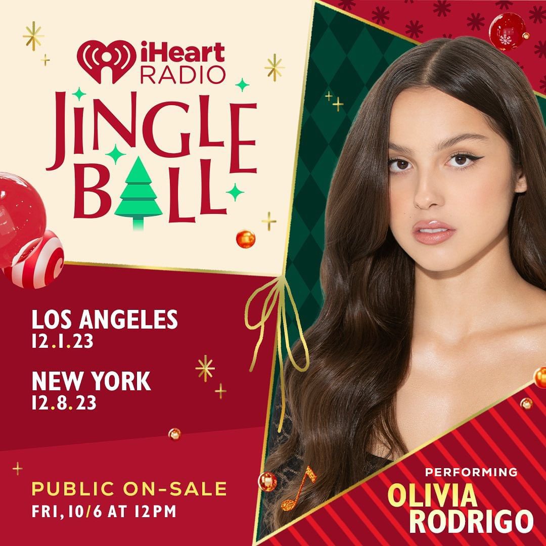 olivia’s livies 💋 (@livieshq) on Twitter photo red & green is the christmas queen and so is <a href="/iHeartRadio/">iHeartRadio</a>’s jingleball 🎄liv is performing at <a href="/1027KIISFM/">102.7 KIIS FM</a>’s on december 1 and <a href="/Z100NewYork/">Z100 New York</a>’s on december 8!!! general on-sale is next Friday at 12p local so set your reminders ⏰ #iheartjingleball red & green is the christmas queen and so is <a href="/iHeartRadio/">iHeartRadio</a>’s jingleball 🎄liv is performing at <a href="/1027KIISFM/">102.7 KIIS FM</a>’s on december 1 and <a href="/Z100NewYork/">Z100 New York</a>’s on december 8!!! general on-sale is next Friday at 12p local so set your reminders ⏰ #iheartjingleball