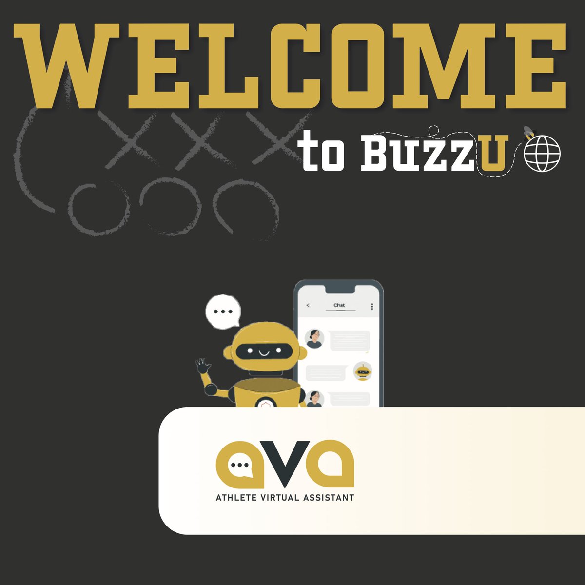 BuzzU_Inc's tweet photo. Learn more about AVA!📱🤖

The “Athlete Virtual Assistant” represents the ultimate innovation in NIL. 

Follow along as we onboard schools.

#BuzzU🐝 https://t.co/wyrMrY9AeO