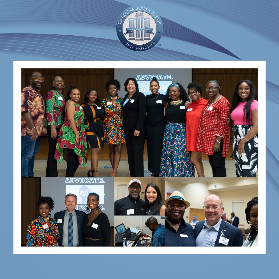 UNCBlackCaucus's tweet photo. On Thursday, September 14, the Carolina Black Caucus kicked off the academic year at our annual Fall Welcome Reception at the @UNCStoneCenter.
See all of the fun and excitement from this amazing event! #CarolinaBlackCaucus #FallWelcome #BuildingCommunity https://t.co/qrT4CDP6fU