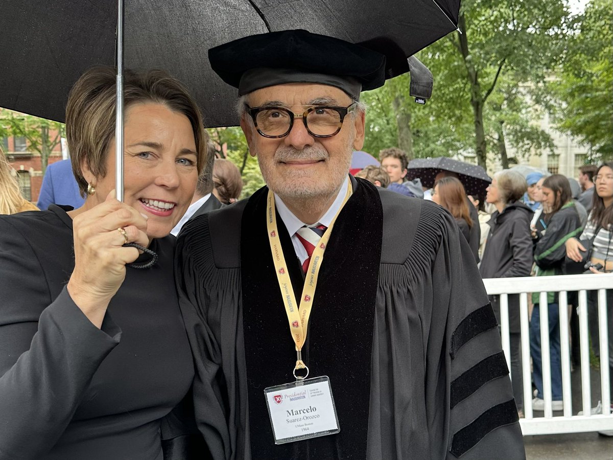 Joining the extraordinary Governor of the Commonwealth of Massachusetts for the historic installation of President Claudine Gay of Harvard University. A powerful day.