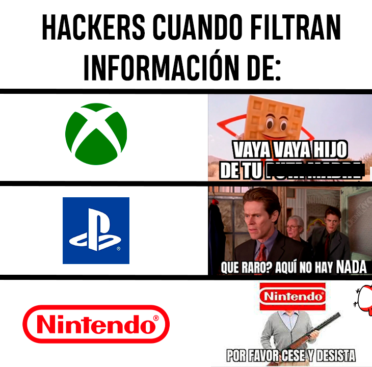 danikyo_'s tweet photo. Vaya, eso explica por qué no hackean a Nintendo https://t.co/lMBOTEwrbF