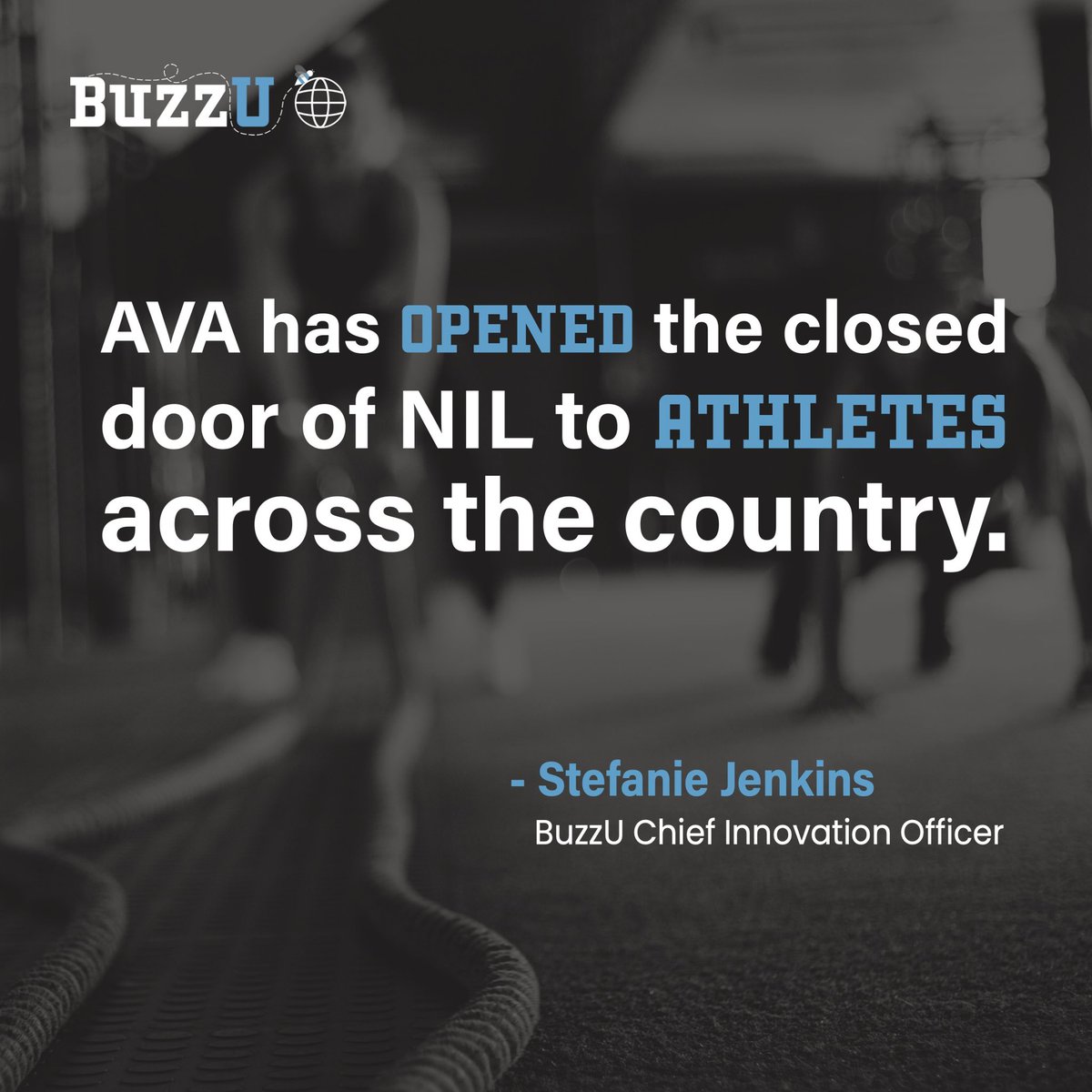 BuzzU_Inc's tweet photo. From the field to the business world, NIL has given students the opportunity to seize their moment and rewrite the playbook. #BuzzU🐝 https://t.co/8Gsqs6AqUk
