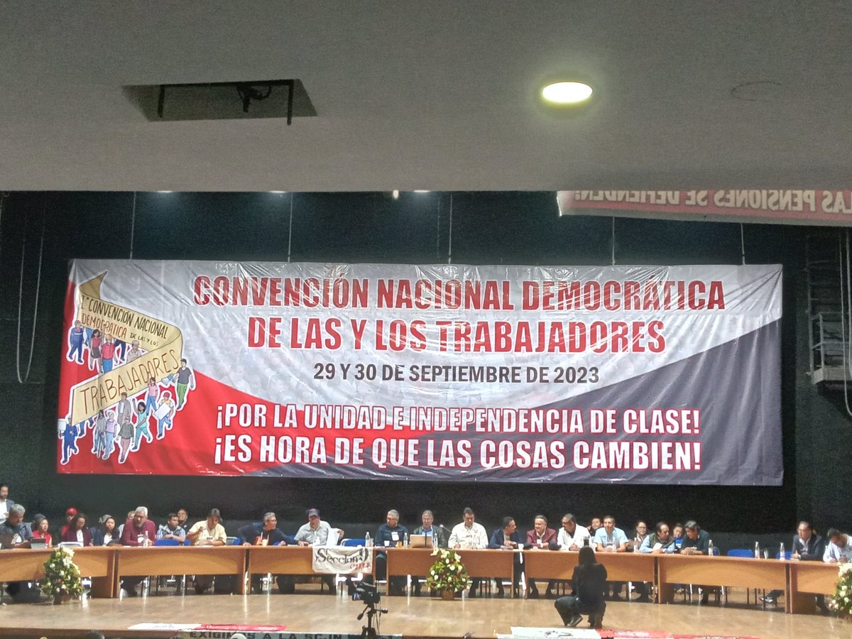Presentes en la Convención Nacional Democrática de los y las trabajadoras por una
#ReformaLaboral que ikciuta