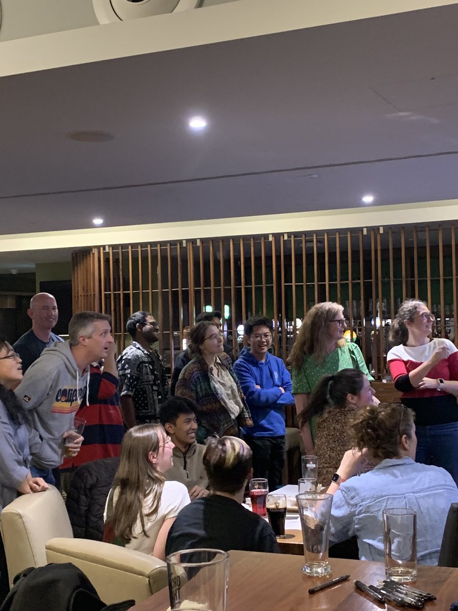 Thank you to everyone who came to our first event of the year! Amazing turn out from both students and staff! 
First place: No Guts, No Glory 🏆
Second place: GRAM Negative
Third place: Mighty Minds
Last Place: 2 United Quiz Masters

Keep a look out for more events to come!
