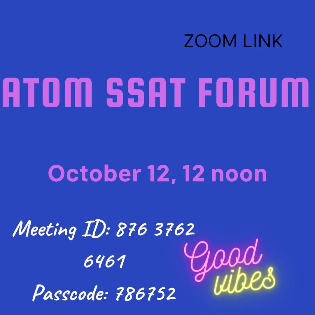 ATOM SSAT tweet media