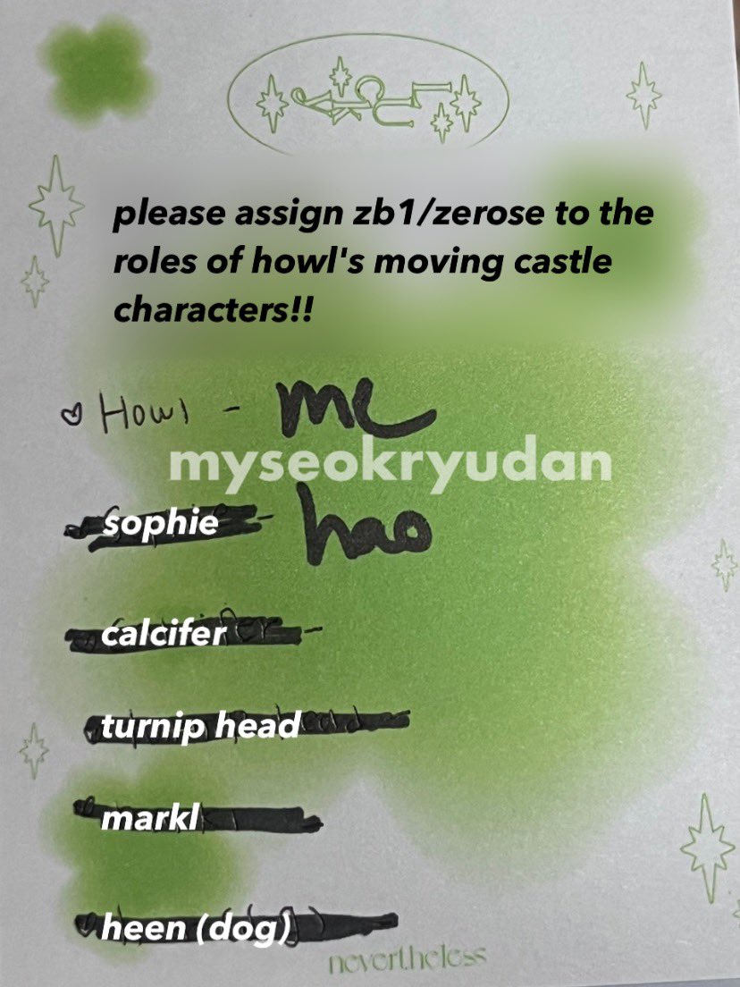 actsofhaoness's tweet photo. OP asked why Matthew picked Zhang Hao as the Sophie to his Howl during a previous fan sign. 
"Matthew said that it's because he feels Hao is very sweet and caring. Like Sophie to Howl, Hao brings him hope and strength" 

I'm not crying, you are. 

#ZEROBASEONE  #ZB1 https://t.co/ZyEDD2W8l9
