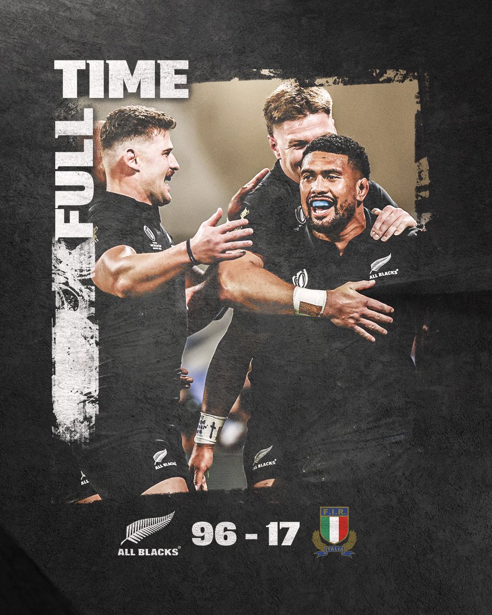 Job done in Lyon 👊

Thank you for the match <a href="/Federugby/">Italrugby</a> 🤝

#NZLvITA