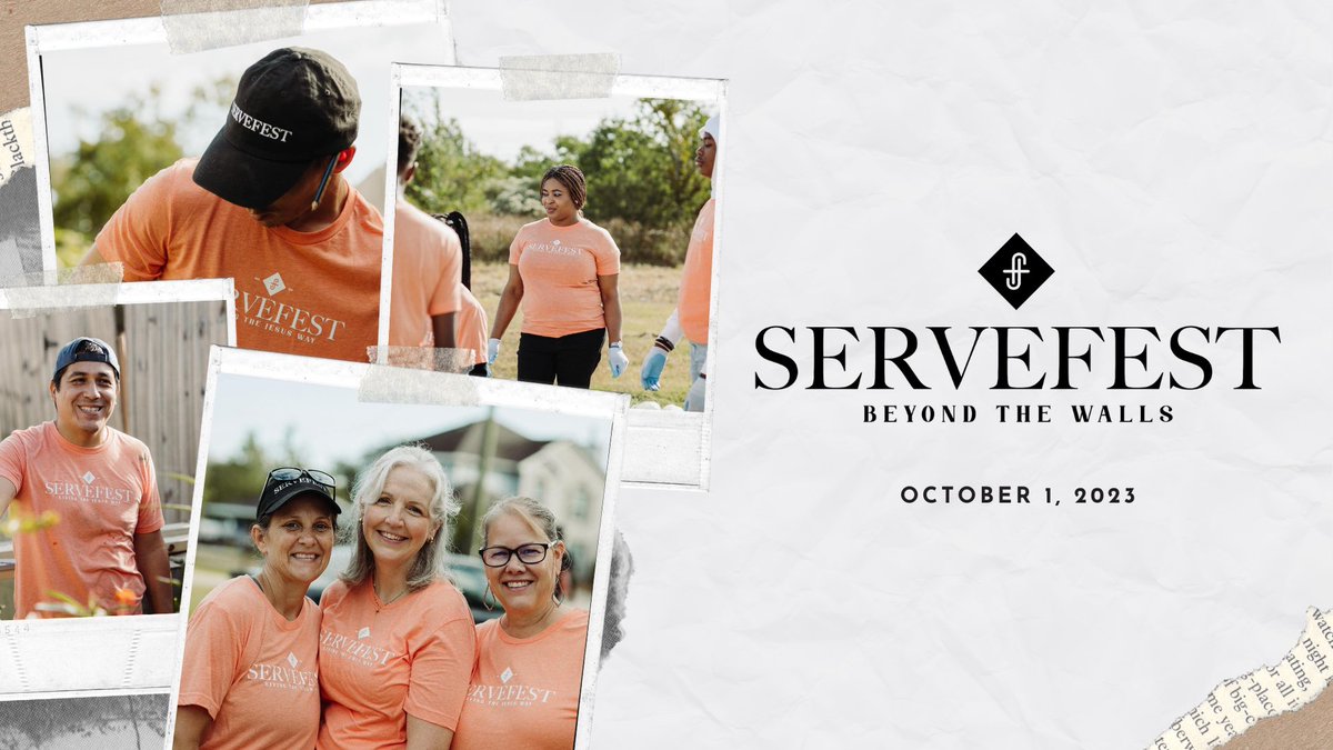 Just a friendly reminder, there will be no service this Sunday as we will be out in the community for ServeFest 2023!
#handsandfeetofchrist
