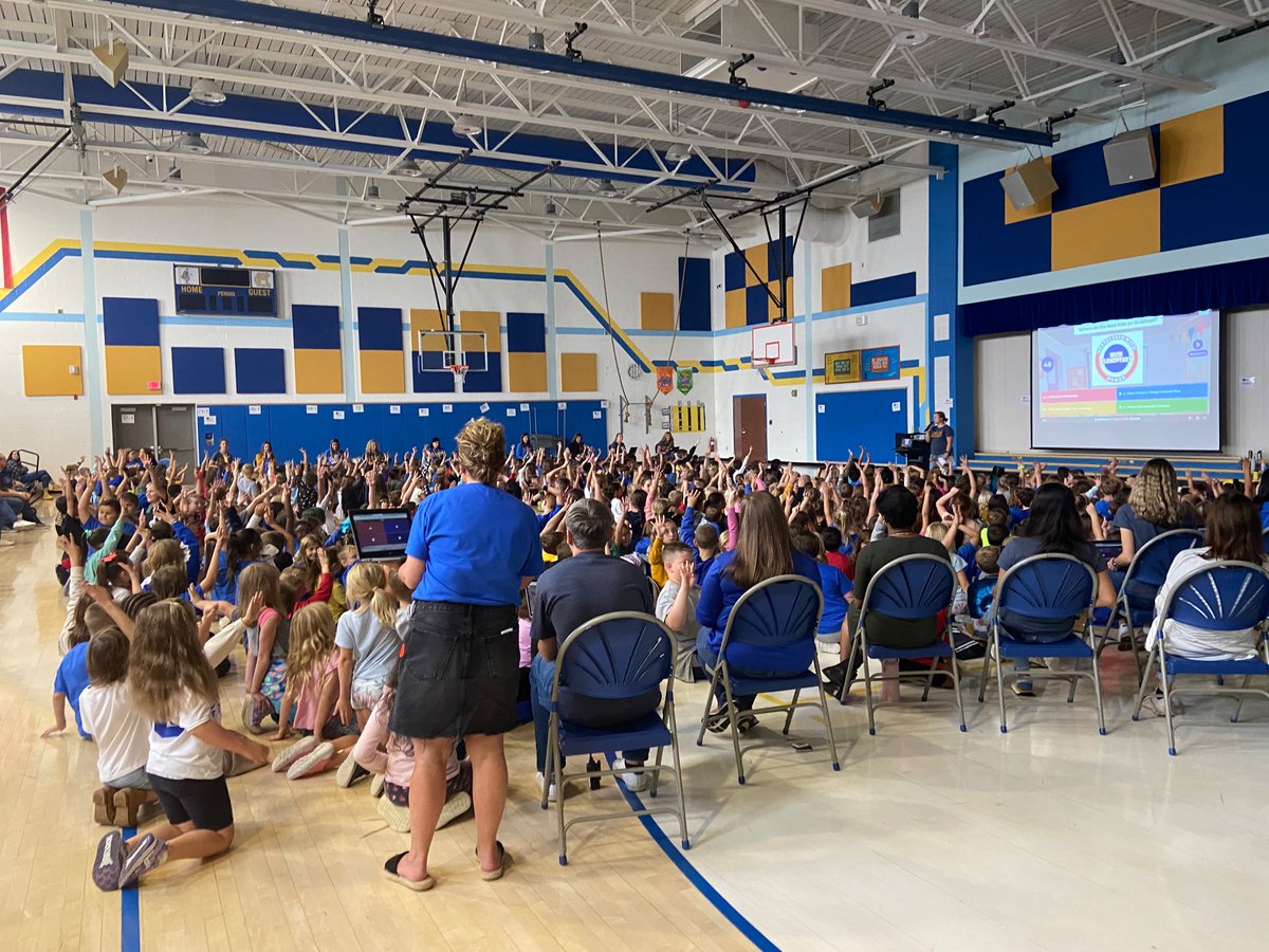 Muse Elementary PBIS student kickoff assembly…These kids can’t wait to start earning tickets for showing their POWER! Many thanks to the PBIS team for organizing! #pbis @DrTaranto @DziakT_CMSD @canon_mac @MuseCMSD