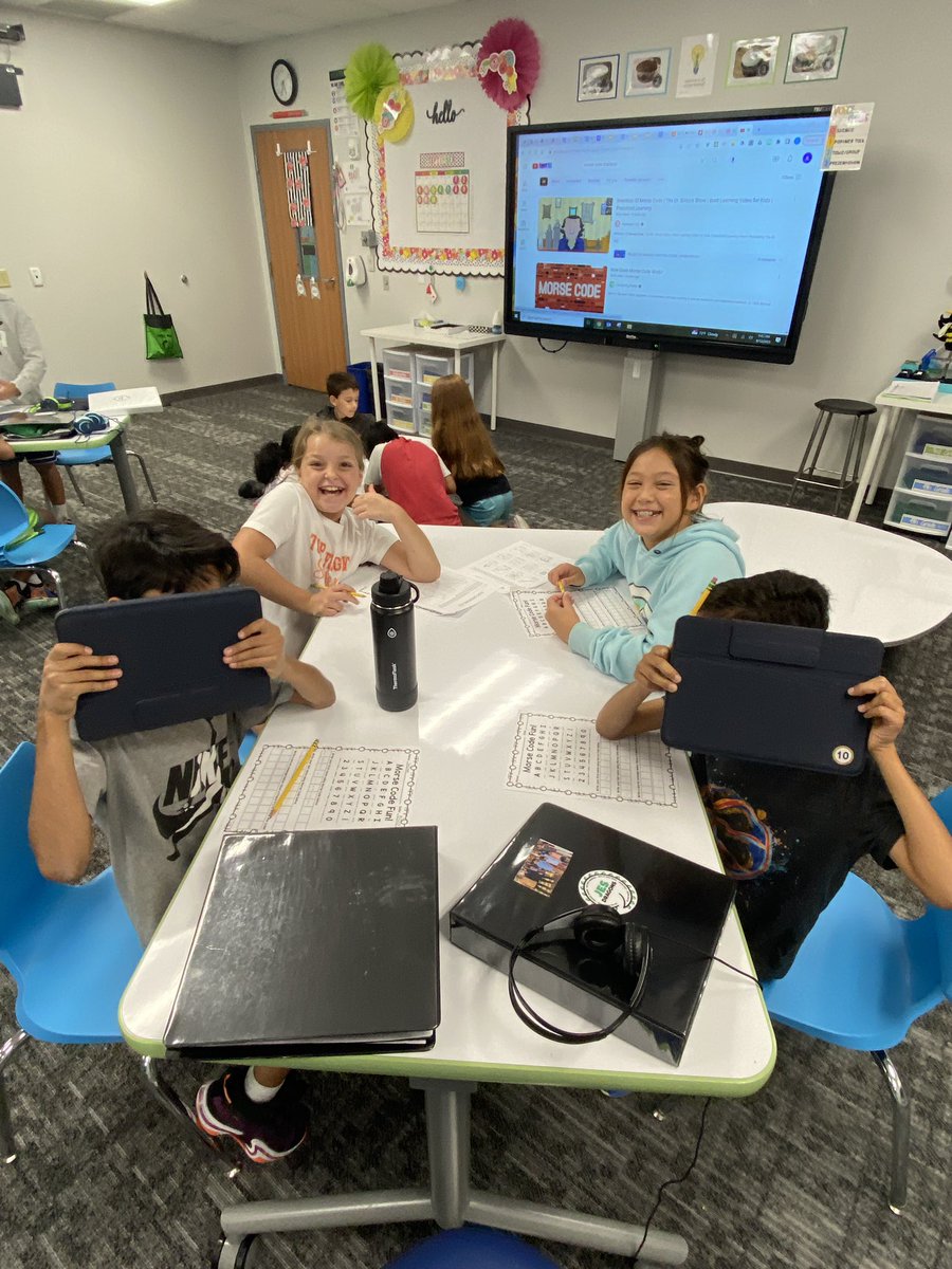 JES_Dickinson's tweet image. A beautiful morning, forms of communication, and just hanging with some amazing kiddos. Lots of love and laughter in this room. #GTLife #FutureReadySkills