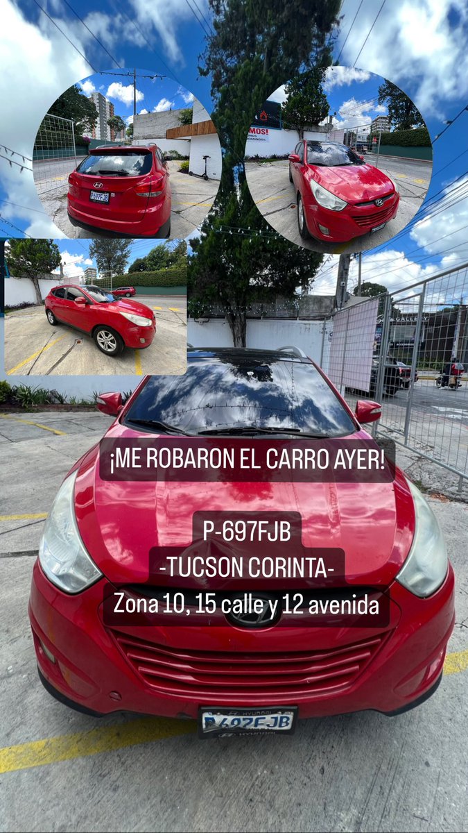 andresgordillog's tweet photo. Me robaron mi carro ayer por la noche frente al edificio Verona de la zona 10. 
15 calle, 12 avenida. 
Mas o menos entre 7:30 a 11:30 de la noche. 
Si me apoyan con un RT, muchas gracias. https://t.co/hHcI4C6Gkx