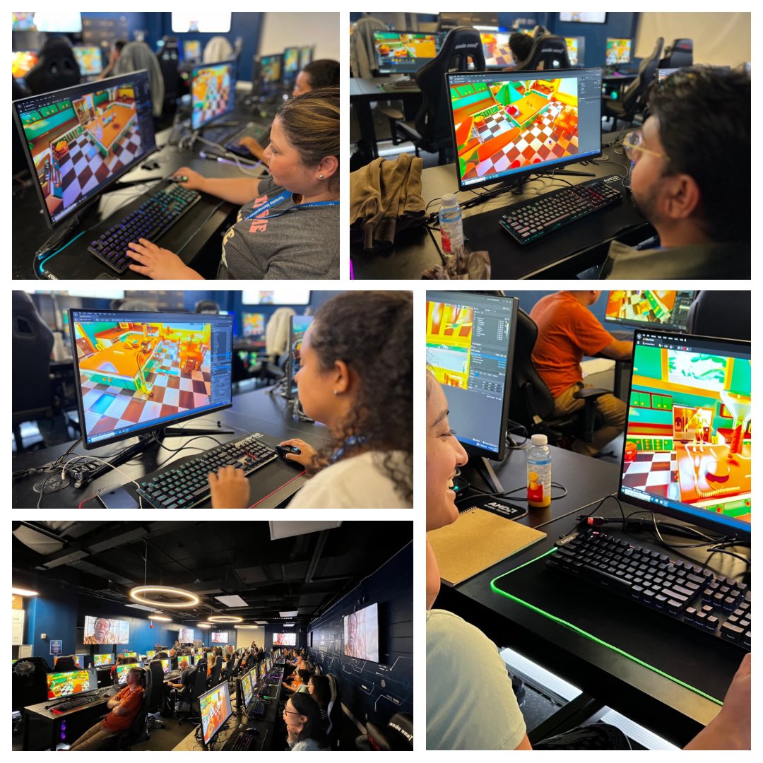 BrianDickman's tweet image. Another great session of #RubeGoldberg learning kit in #UnrealEngine. More educators getting ready to bring students into the Rube Goldberg Competition. #Interactive3D builds valuable career skills.