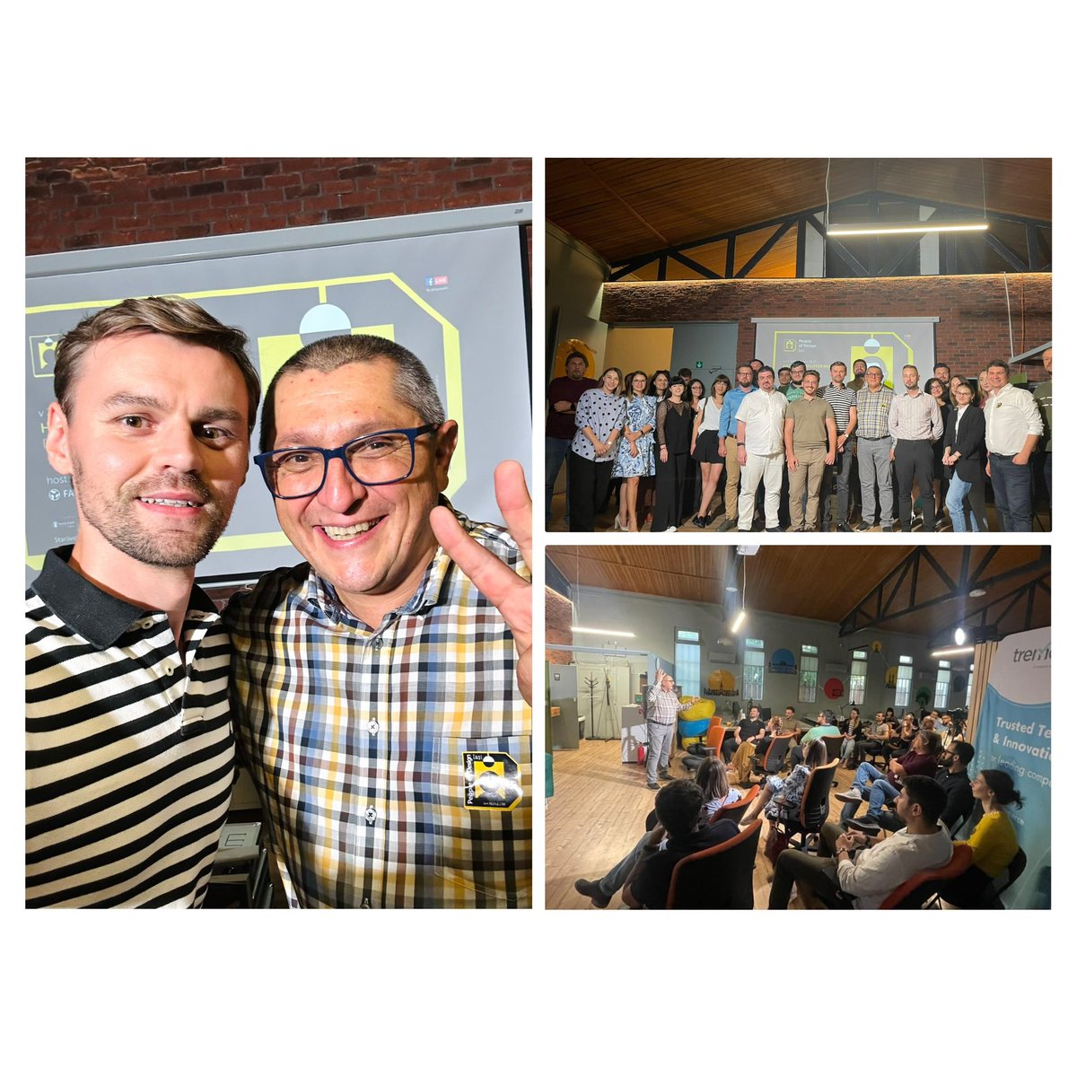 grigore_fusu's tweet photo. Senzație la Iași 🤩
După 4h alături de Doru Șupeală mi-am umplut agenda cu idei super faine, din alea de trebuie să citești o grămadă de cărți ca să le descoperi 🚀

Știați că rata de engagement a angajaților romani e una dintre cele mai mari din lume? E de 33%.. vs 21% mondial. https://t.co/fg3nKcSOUF