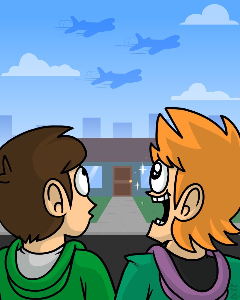 Daily Eddmatt on X: On 6/18/21 the official Eddsworld account posted this  drawing which shows Matt carrying Edd,and Tom carrying Matt,but it also  shows Matt smiling at Edd while he holds a