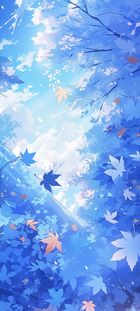 amari_AI_art's tweet photo. とてつもなく遅い素材なんですが。
急遽作成することになり、勿体無いので共有！
IRIAM9月素材の、青い紅葉をイメージ🍁
9:20サイズの、スマホ壁紙サイズです〜‼️
ないなら作れ！自給自足！！
今日で終わるのに😭

🆗加工、商用利用
🆖自作発言、再配布
#あまりのフリー素材 #AI
#配信素材 #Vtuber素材 https://t.co/y0JHi5pBpn