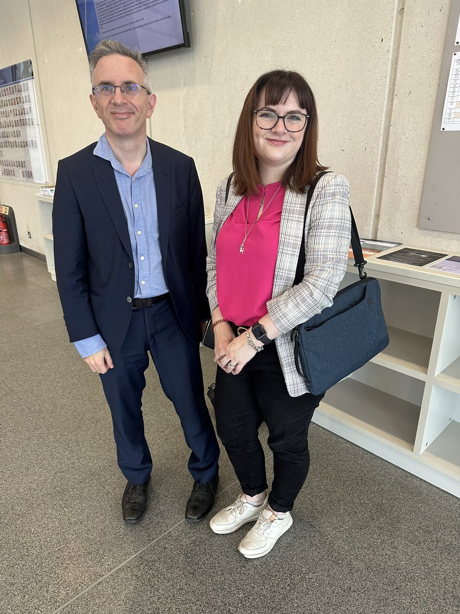 I have had A Week. Passed my @cambridgelaw PhD viva on Tues, presented at @EHRLC23 today. Have caught up with many friends in the meantime, and am finally over the jetlag just in time to fly back to NZ on Monday💀💀 Photo of me and my Not On Twitter supervisor, Jonathan Rogers!