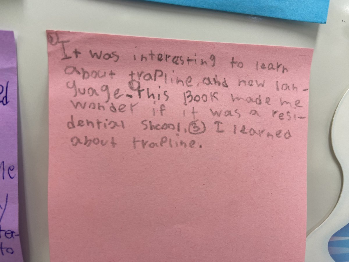 MmeHorowitz's tweet photo. We read On the Trapline today. Then we shared our thoughts, feelings, reactions, wonderings, and appreciations. We enjoyed learning about life living on the trapline and we also enjoyed learning some words in Cree with this book. https://t.co/ut4sJYfaOW